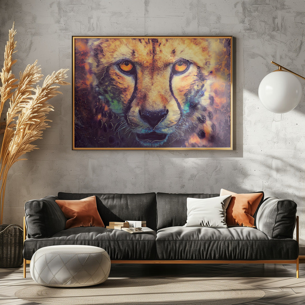 Djur Leopard Akvarell Djurkonst | Poster