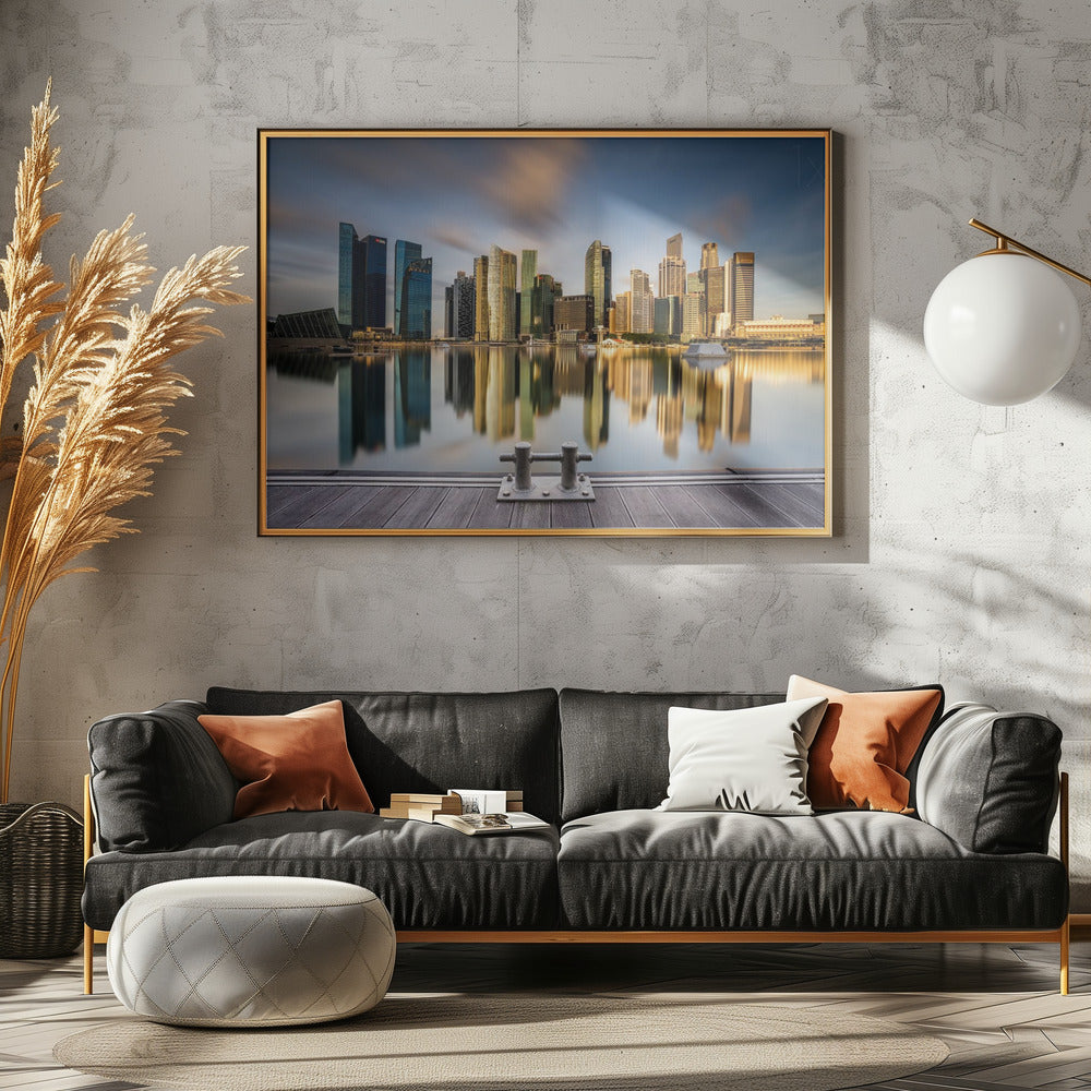 Mattina dorata a Singapore | Poster - Stampe d’Arte