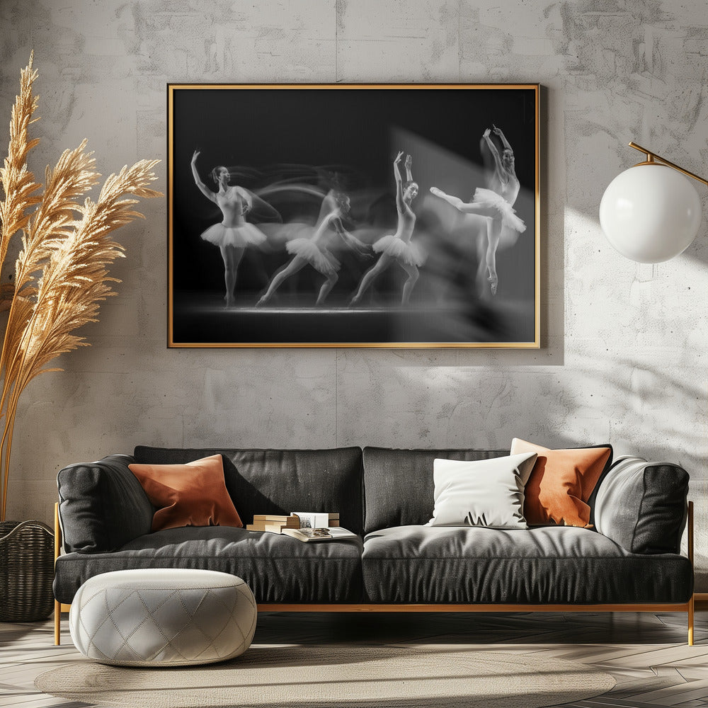 Ola de arte de bailarina | Posters - Impresiones de Arte