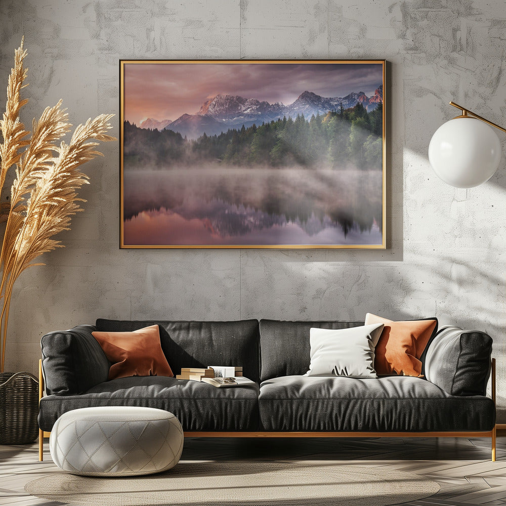 Amanecer en el lago | Posters - Impresiones de Arte