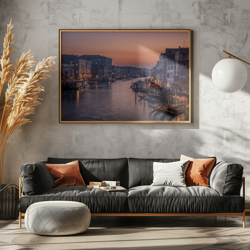 Grand Canal de Venise au coucher du soleil | Posters - Affiche Artistique