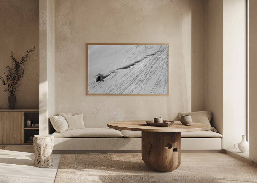 Ski en poudreuse | Posters - Affiche Artistique