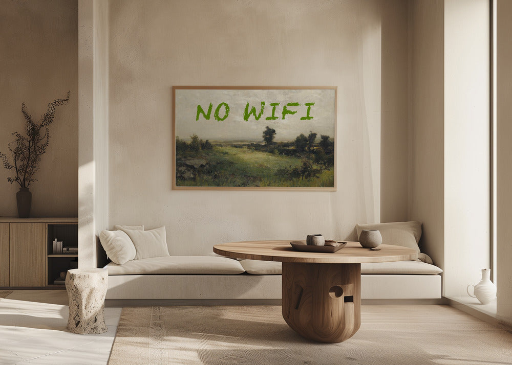 No WiFi / Oil Painting Landscape | Poster