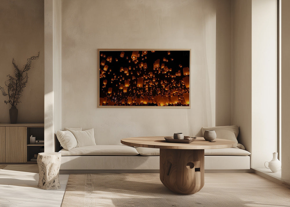 Linternas flotantes | Posters - Impresiones de Arte