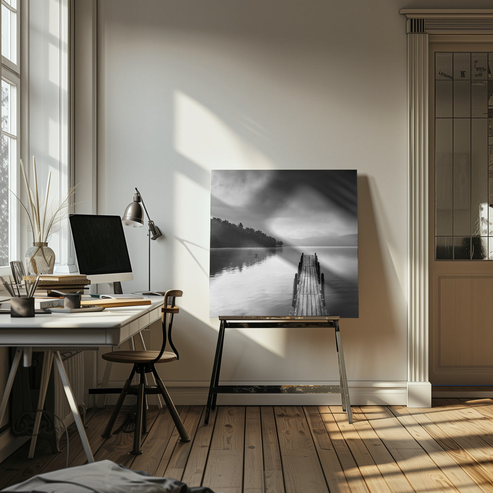 Lake view with Pier II | Canvas