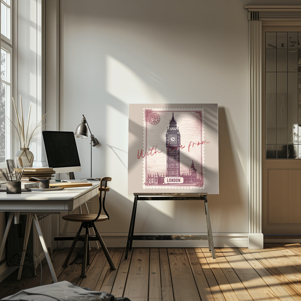 Med kärlek från London | Canvastavla