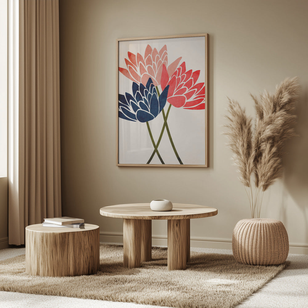 Three Dancing Blossoms | Poster