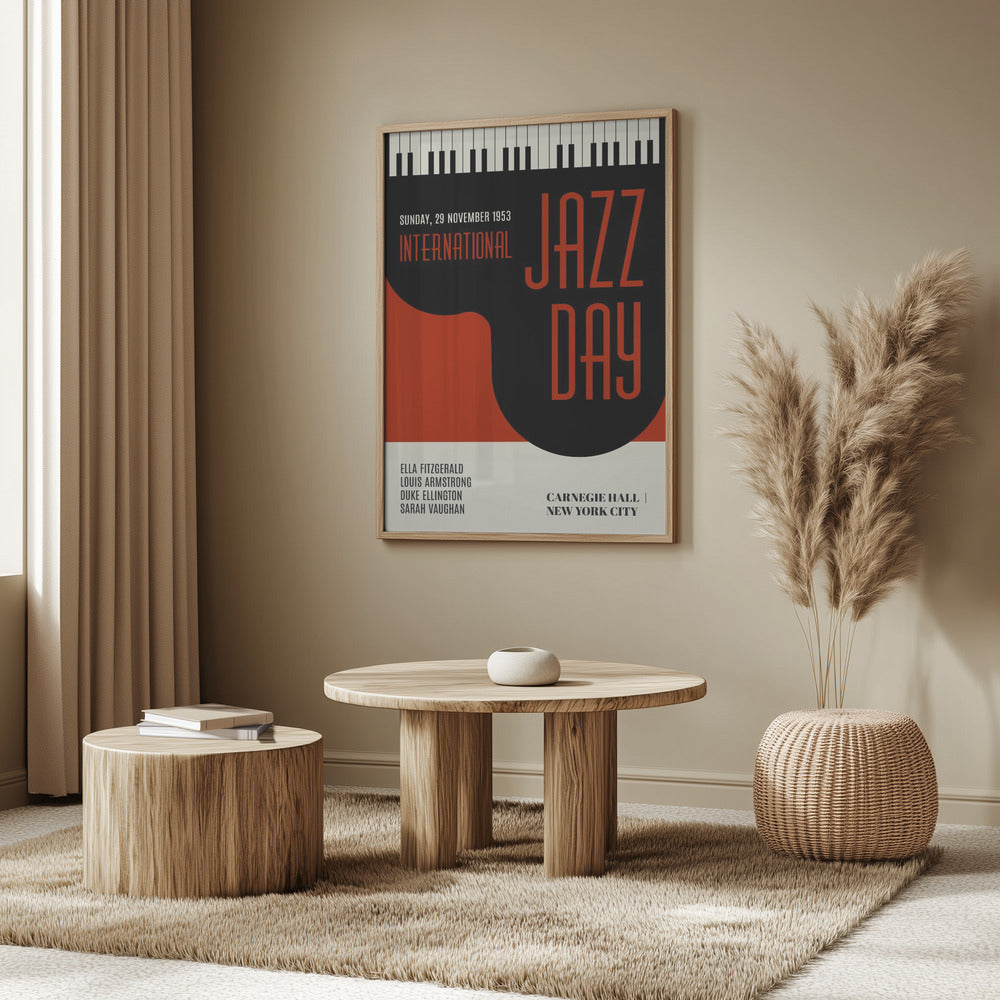Jazzy Days Dark Red | Poster