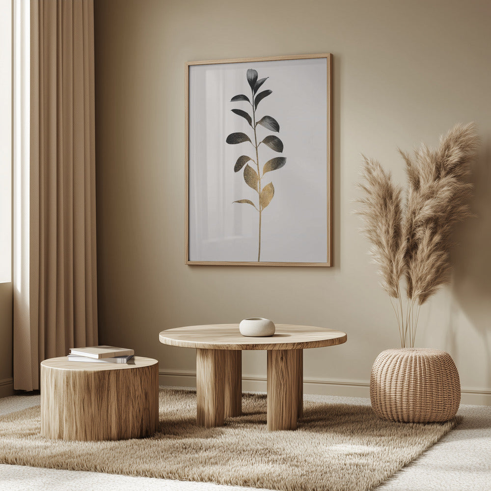 Monochromatica No.9 Dark Gold | Poster