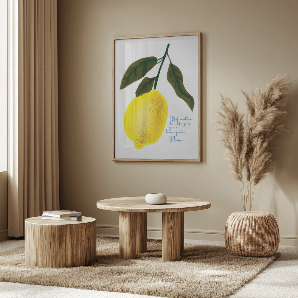 Zitronen-Kopfnoten | Poster - Kunstdruck