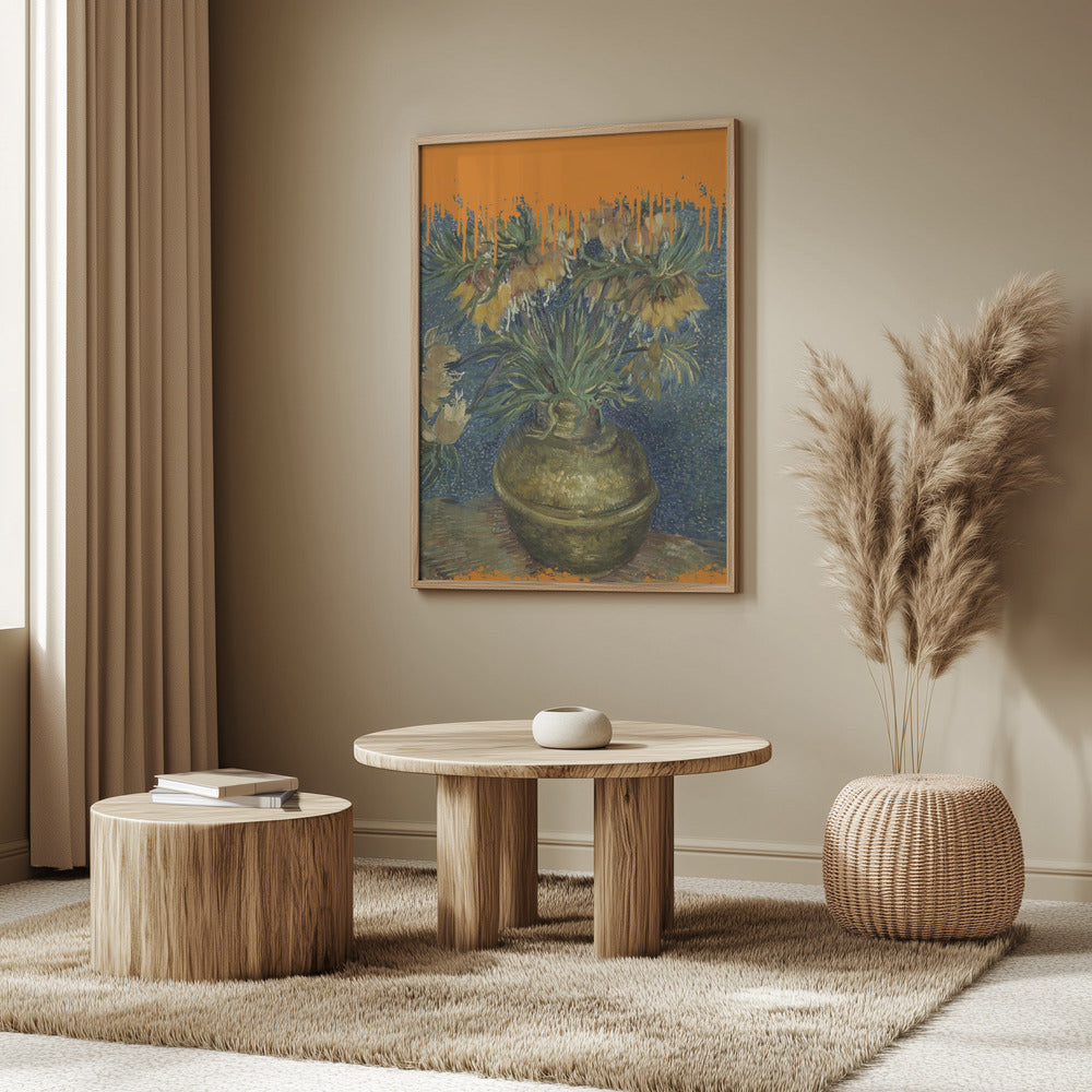 Collage Sunflowers and the splash Van Gogh | Poster
