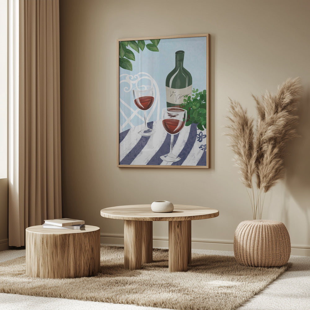 Red wine under the tree | Poster