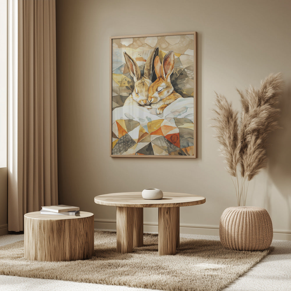 Hase Aquarell Tierkunst 4 | Poster