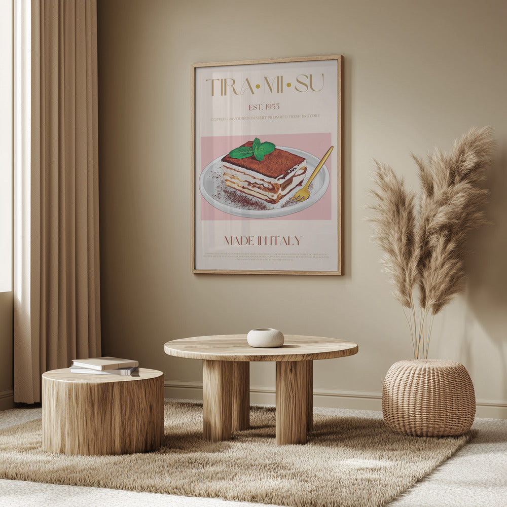 Klassischer italienischer Tiramisu-Druck | Poster