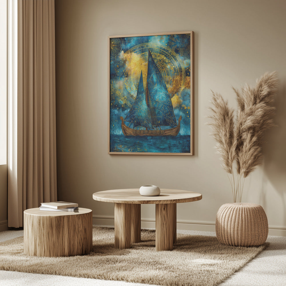 Nautica Sea Art Watercolor Ship (28) | Poster