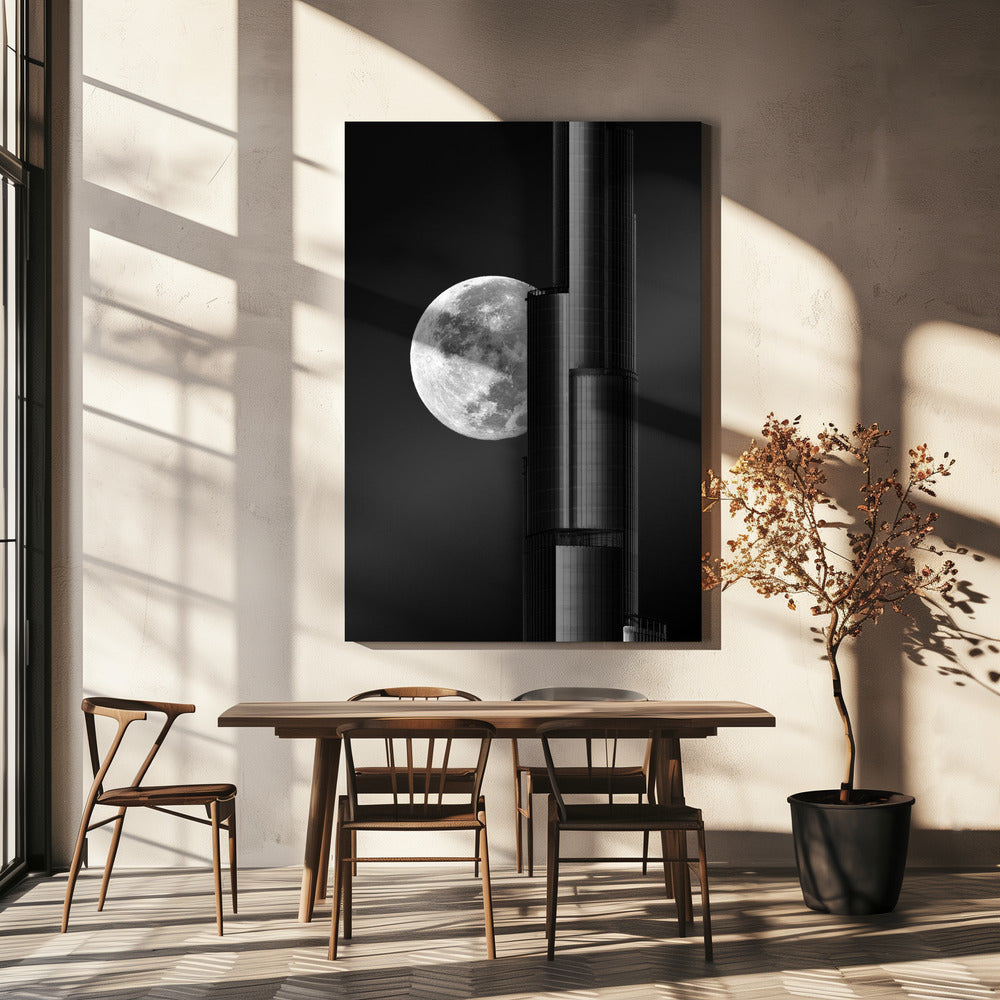 Supermaan Burjkhalifa | Canvasprints