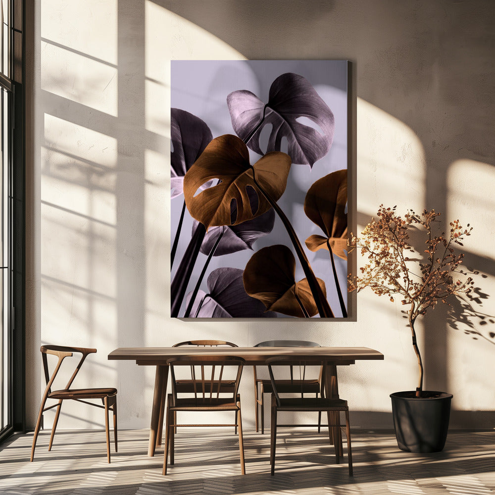 Monstera Viola 01 | Stampe su Tela