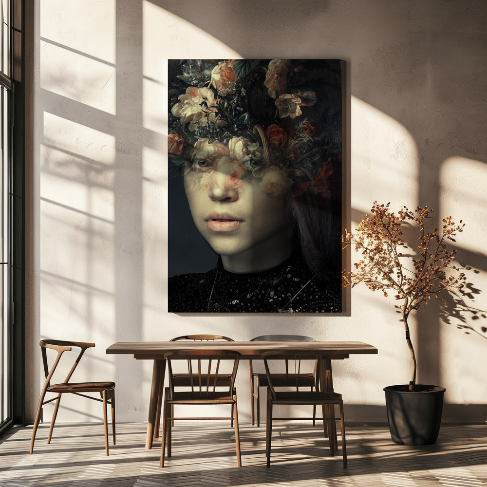 PORTRAIT FLORAL | Tableaux sur Toile