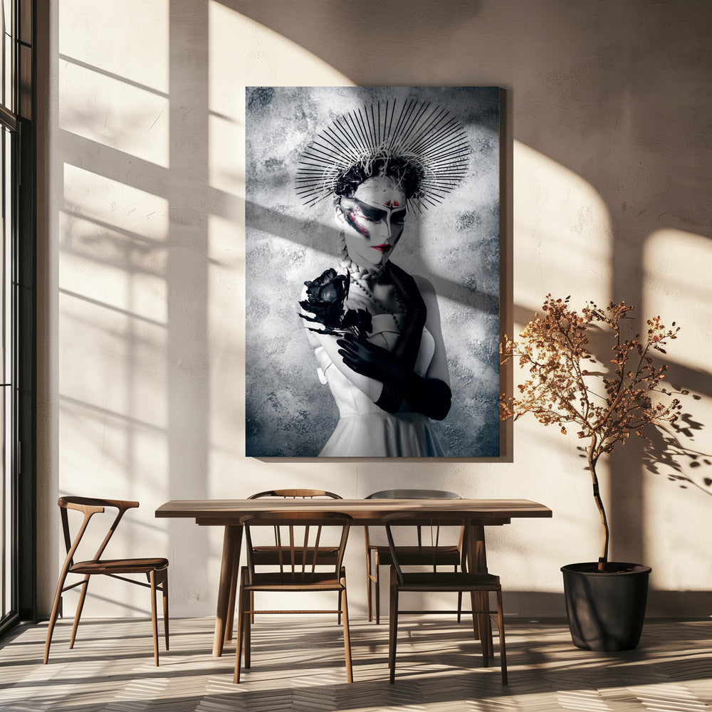 En smärtsam tagg på en svart ros | Canvas