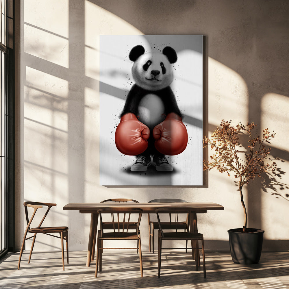 PANDA BOXEUR | Tableaux sur Toile