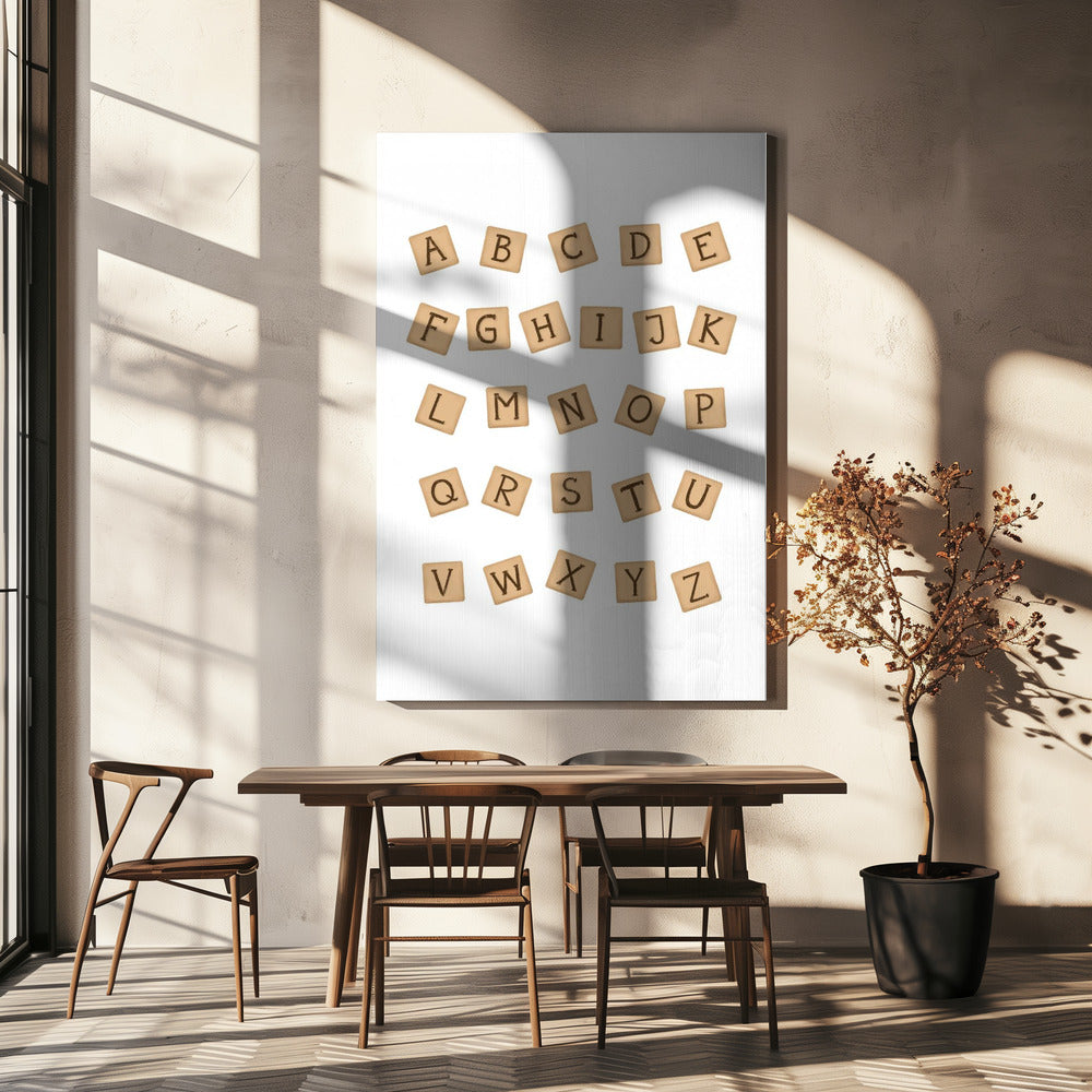 Blocs de bois ABC | Tableaux sur Toile