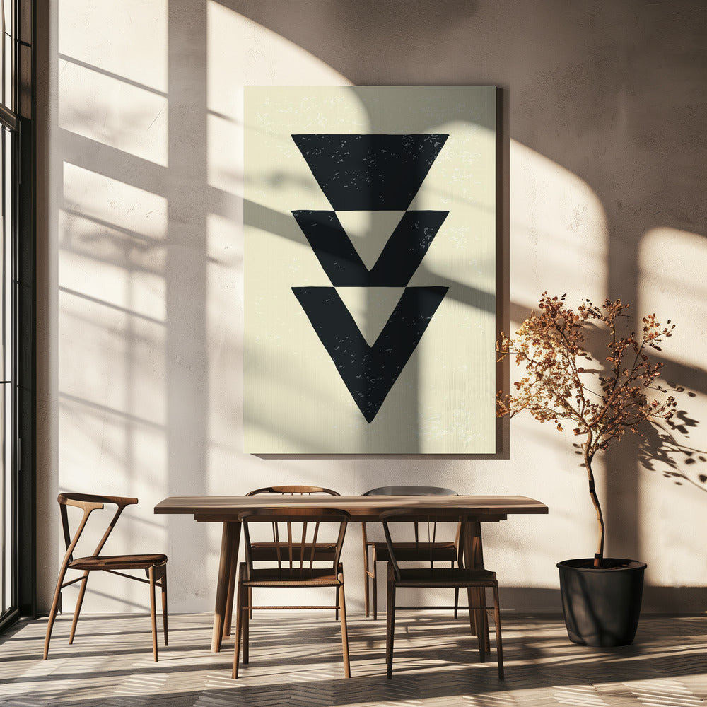 Abstract Triangles #4 | Canvas