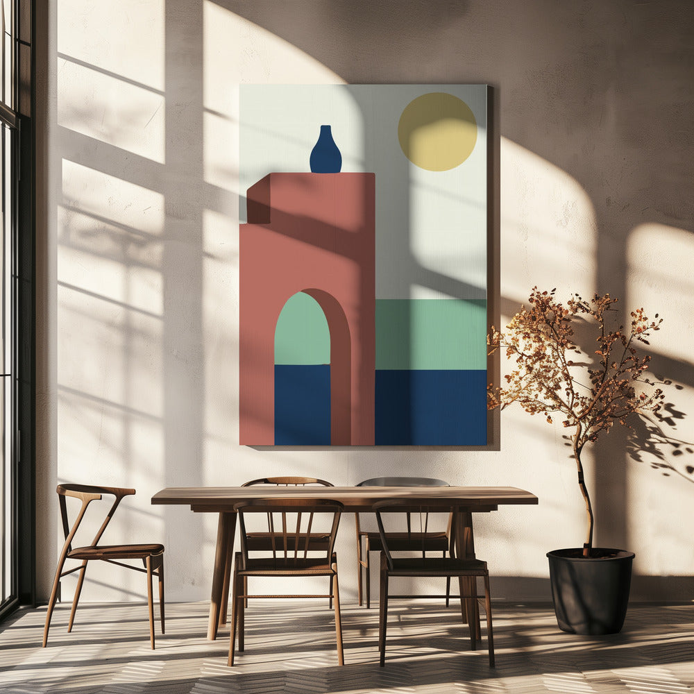 Boho Minimalistisch Ontwerp #1 | Canvasprints
