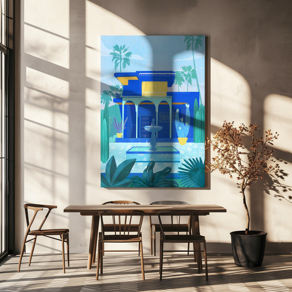 Marockansk trädgård | Canvas