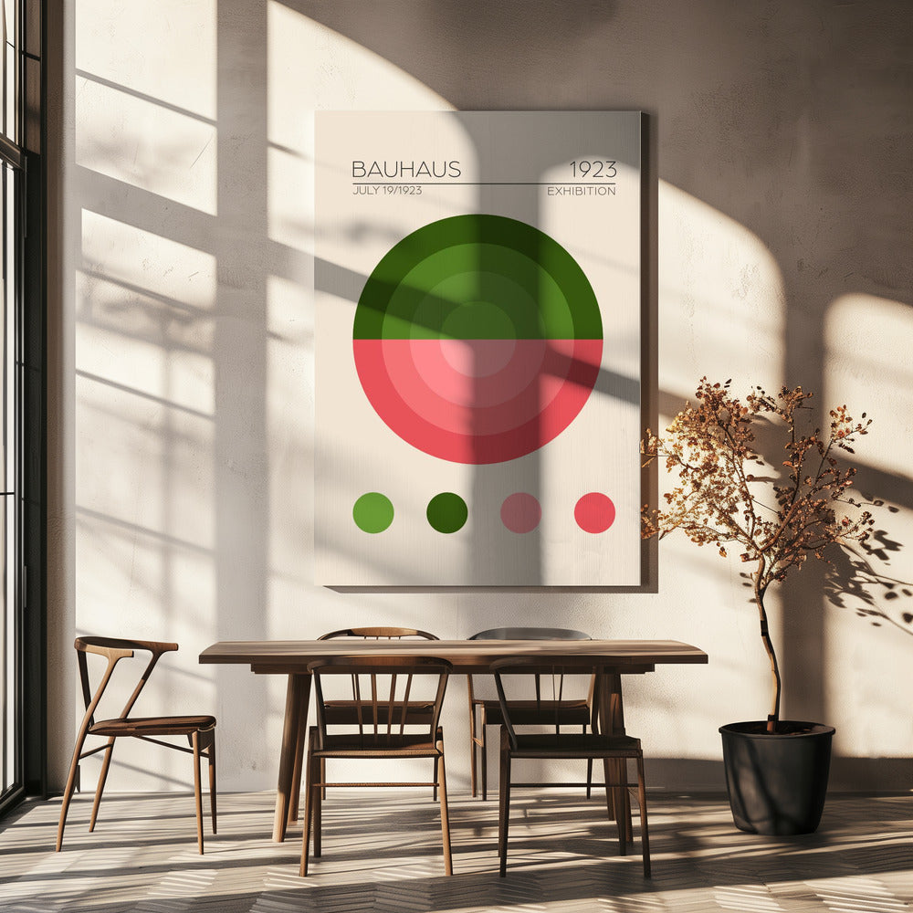 Bauhaus Yesil Daire | Canvas