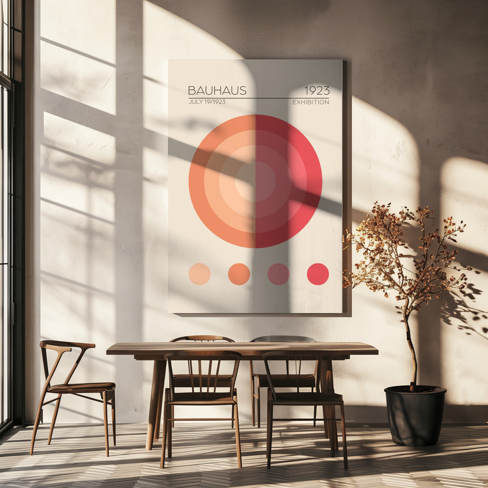 Bauhaus rosa leilighet | Lerretsbilder