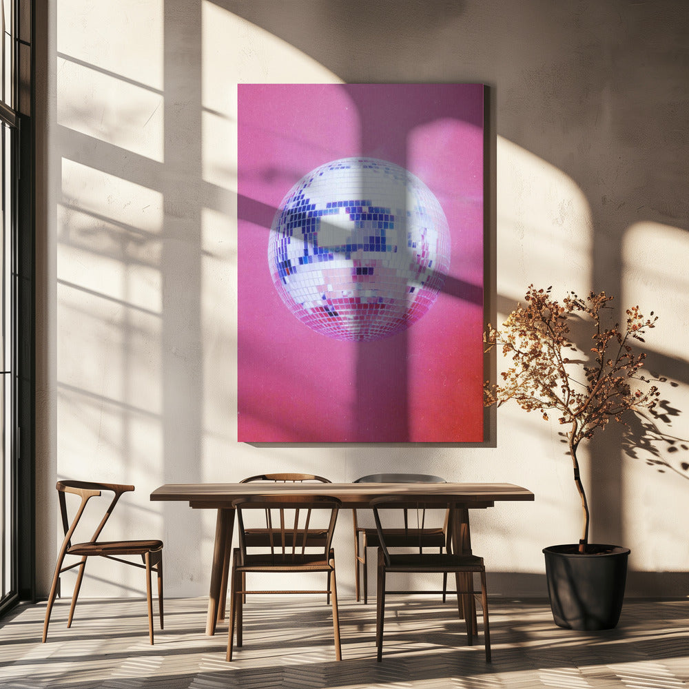 Pink Disco Ball | Canvas