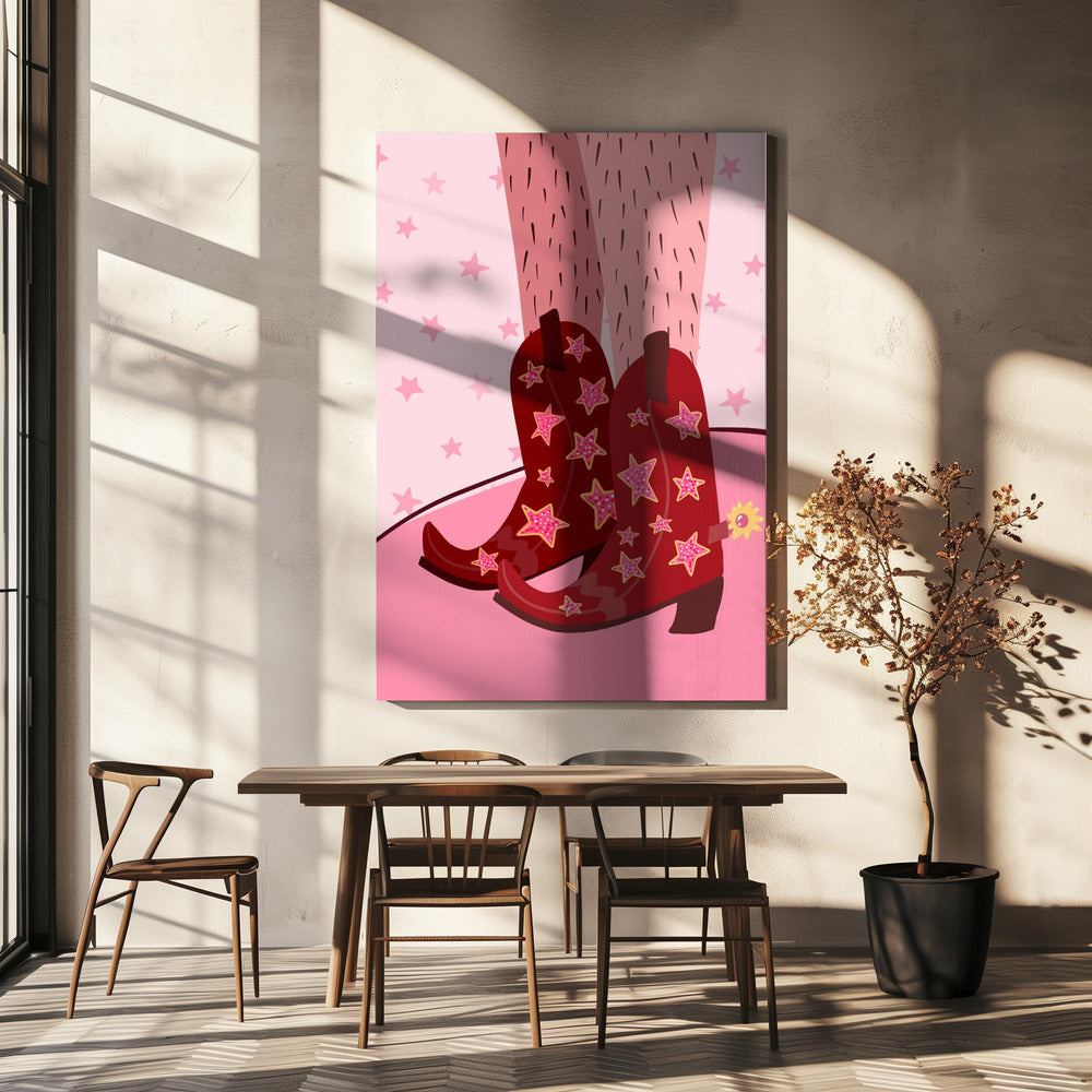 Sternenklare Stiefel | Leinwand-Bilder