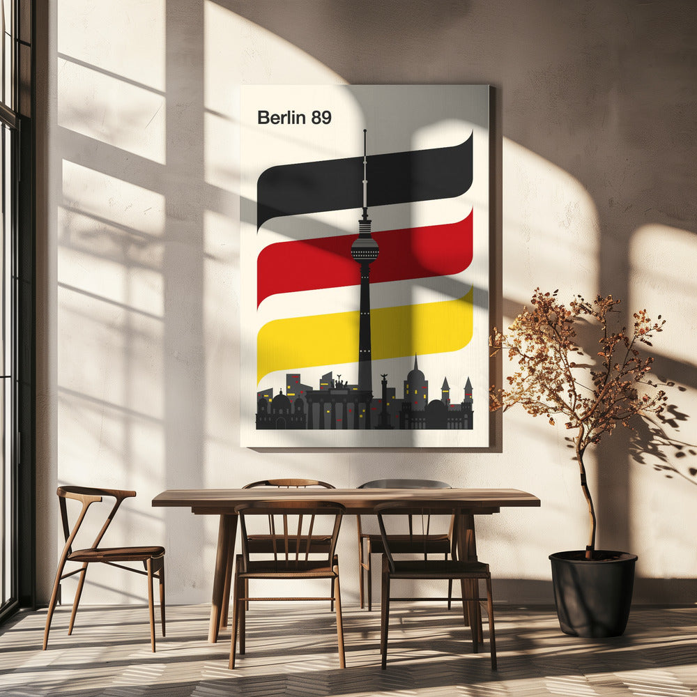 Stampa di viaggio retrò di Berlino | Stampe su Tela