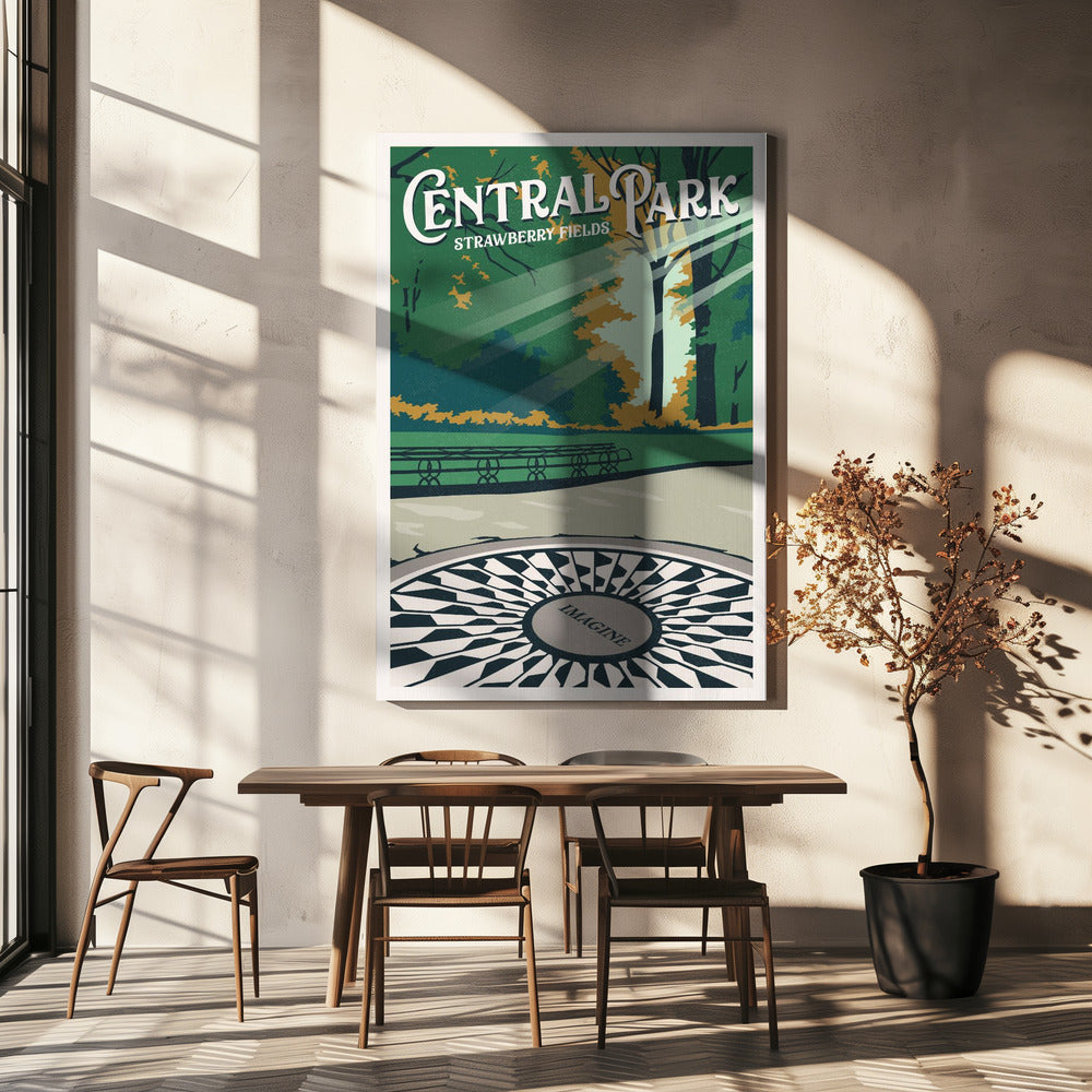 Central Park New York -matkajuliste | Canvastaulut