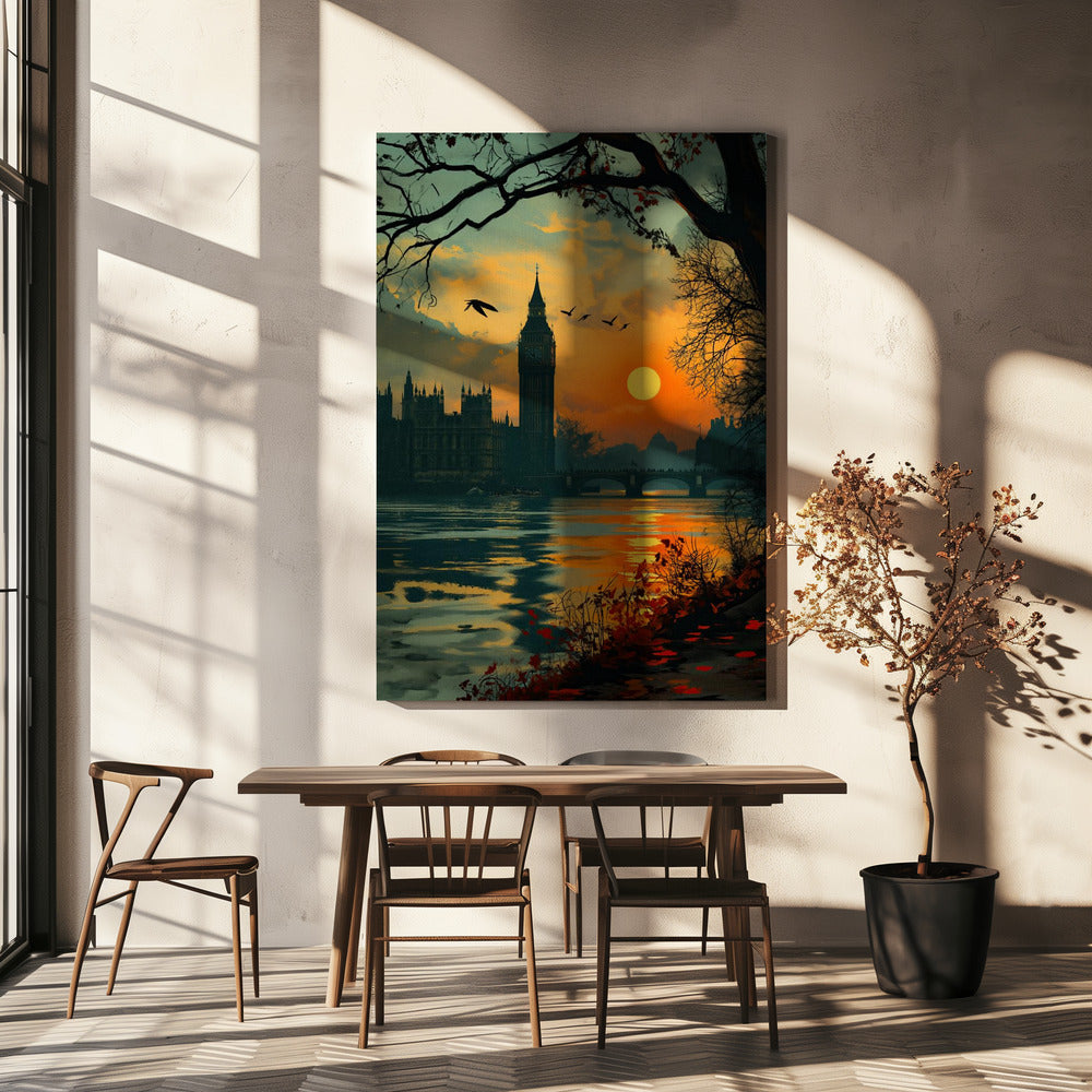 Blick von der Themse | Leinwand-Bilder