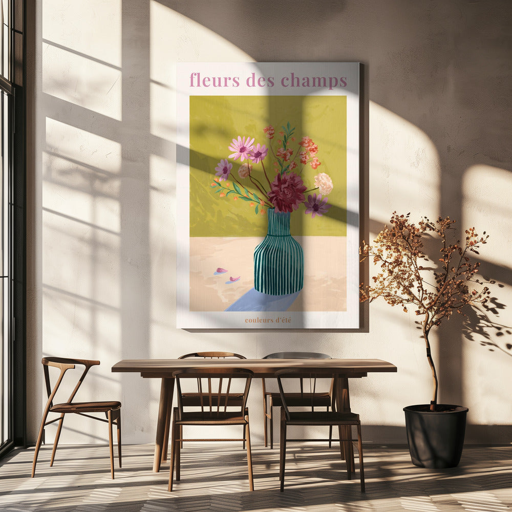 Fleur Des Champs - Groen | Canvasprints