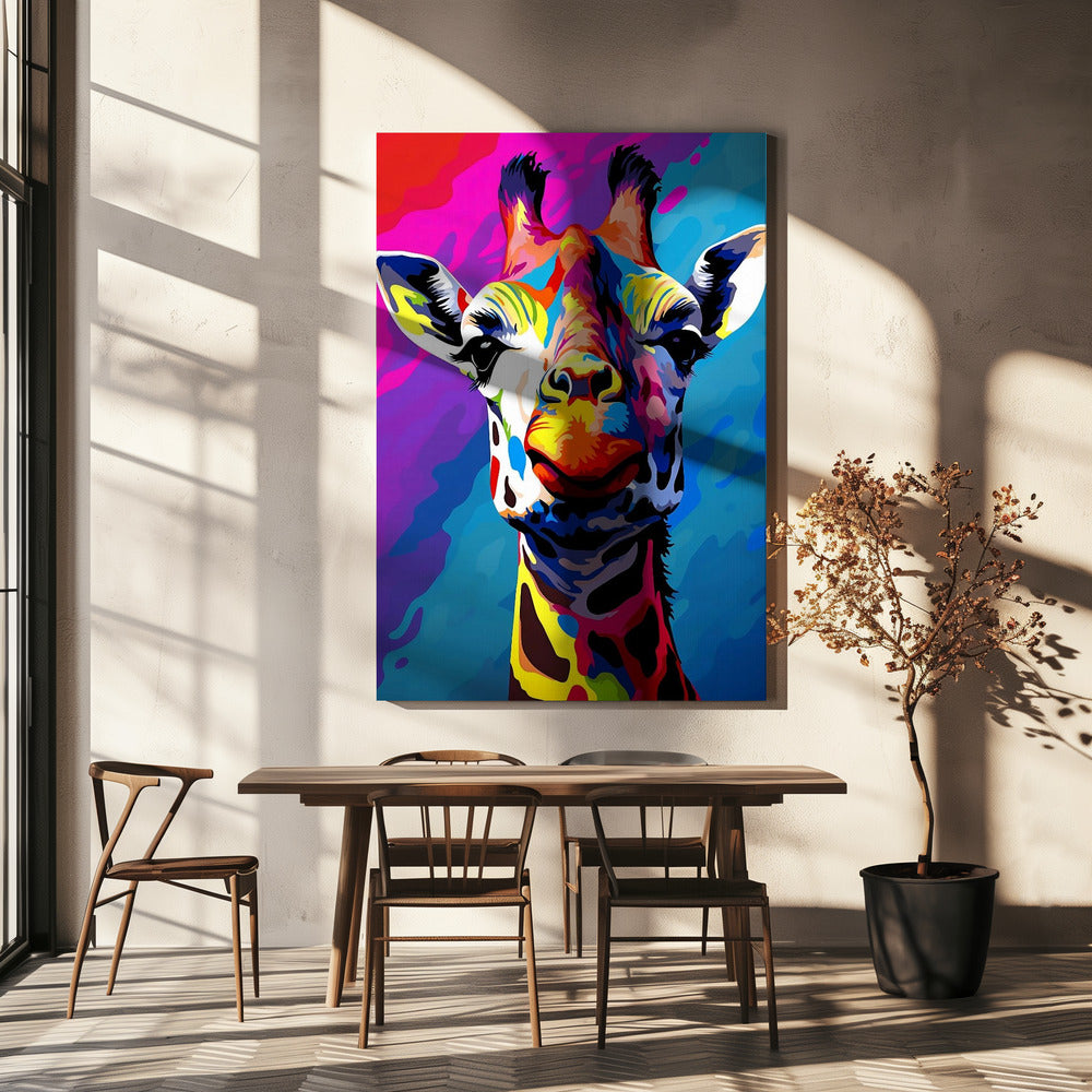 Pop Art Girafe | Tableaux sur Toile