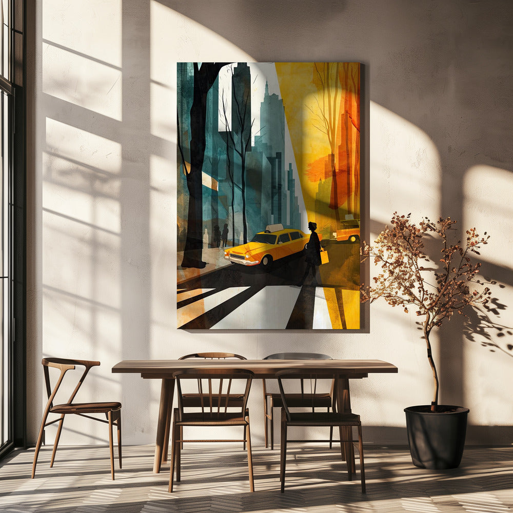 New York City aquarel digitaal schilderij (5) | Canvasprints