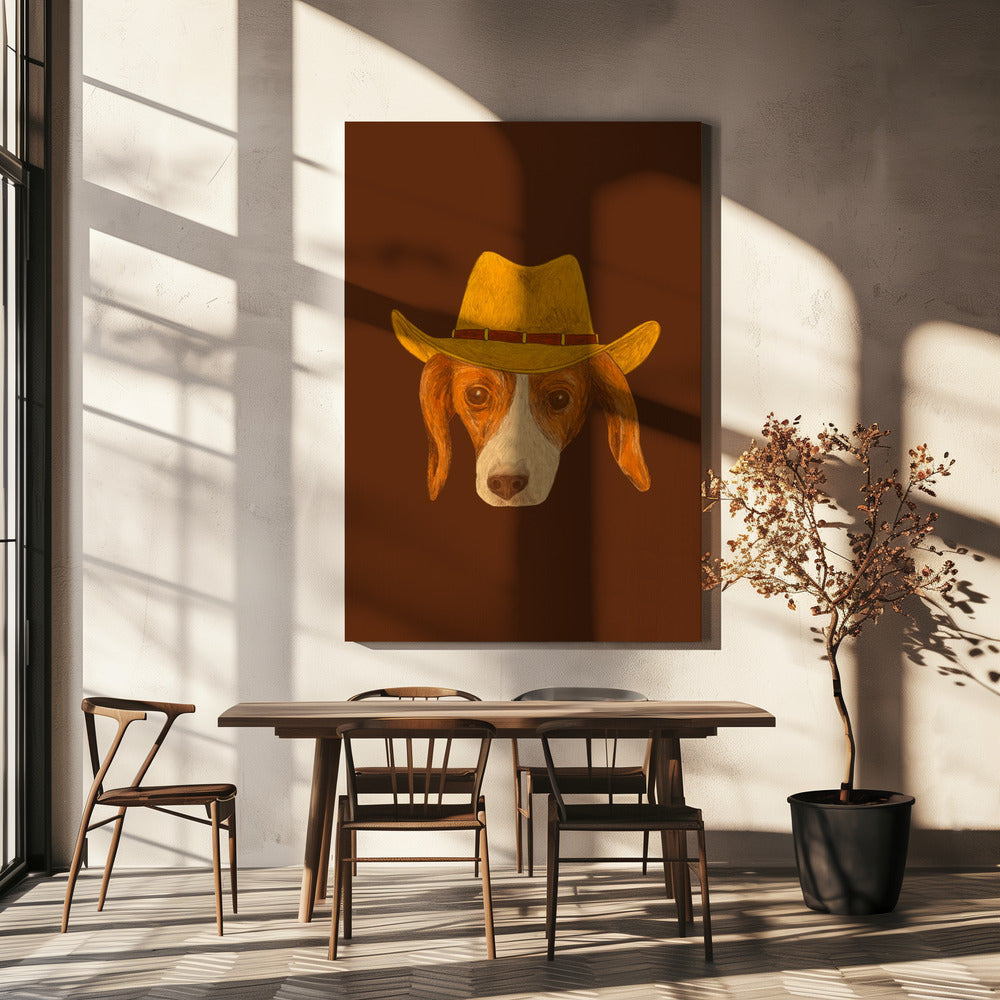 Nala, le chiot cowgirl le plus mignon | Tableaux sur Toile
