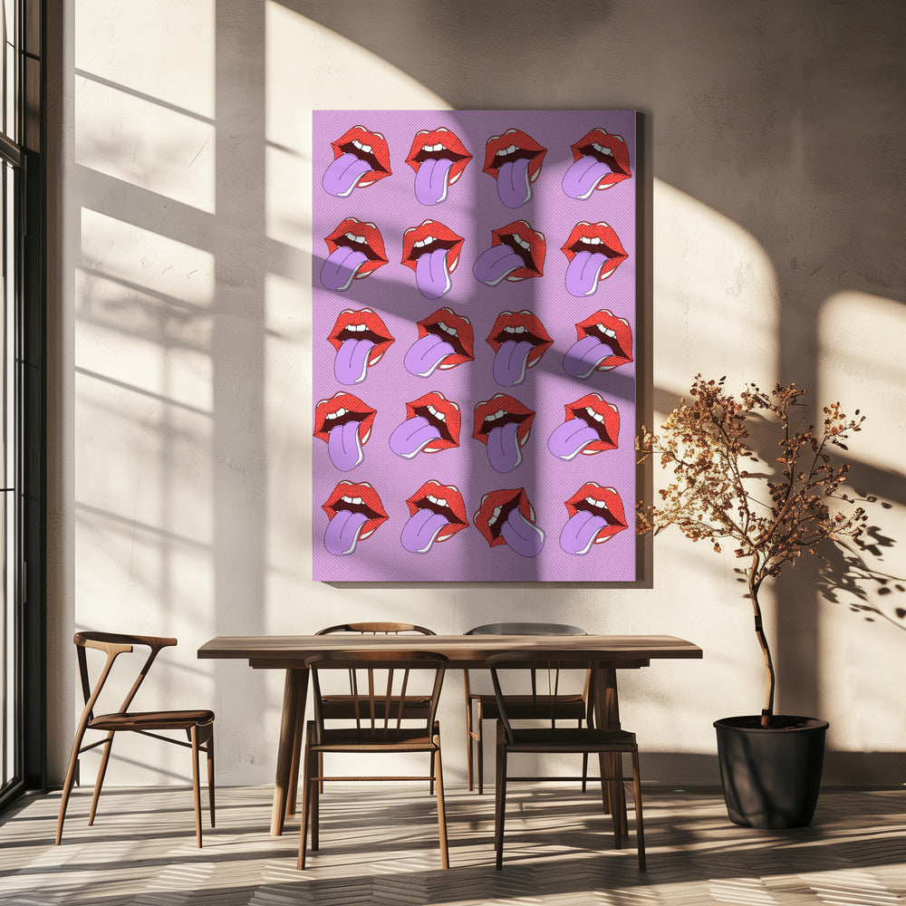 Lips Pattern | Canvas