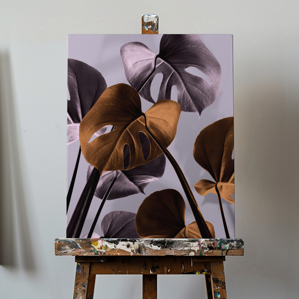 Monstera Viola 01 | Stampe su Tela