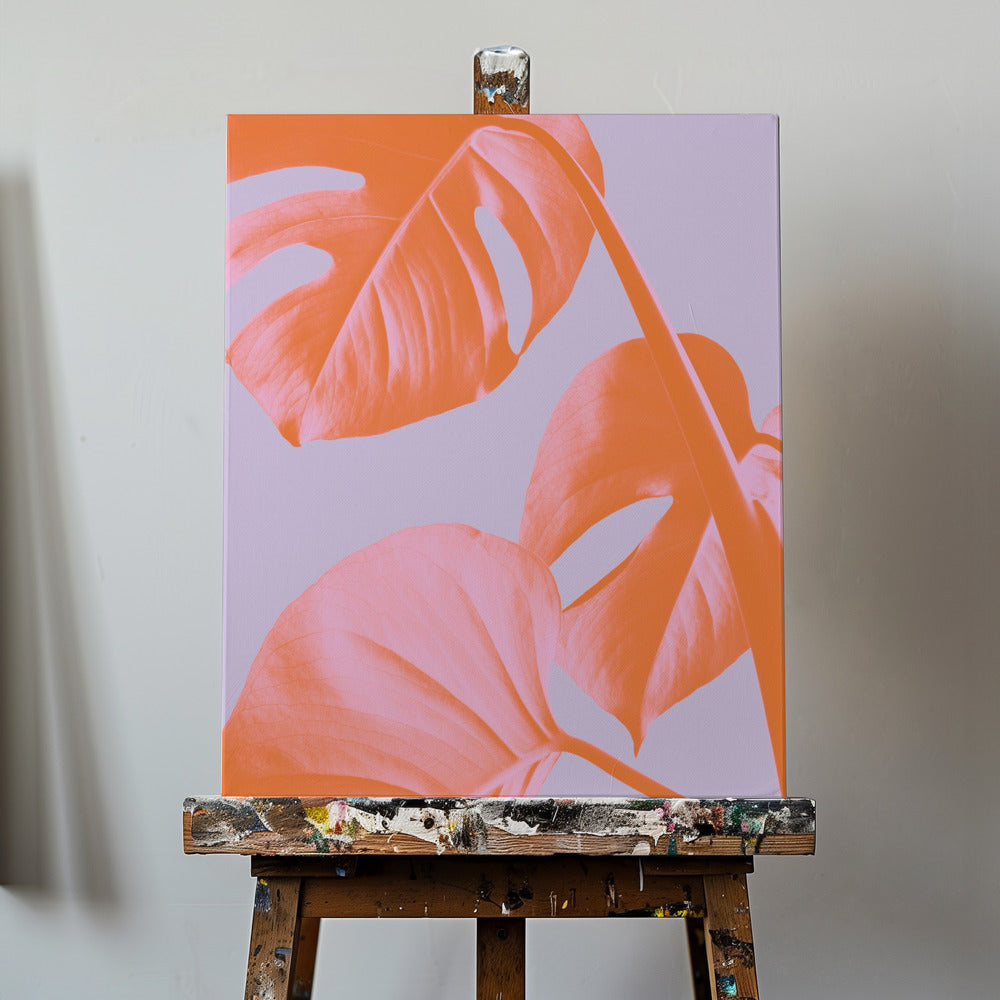 Monstera Purple 03 | Canvastaulut