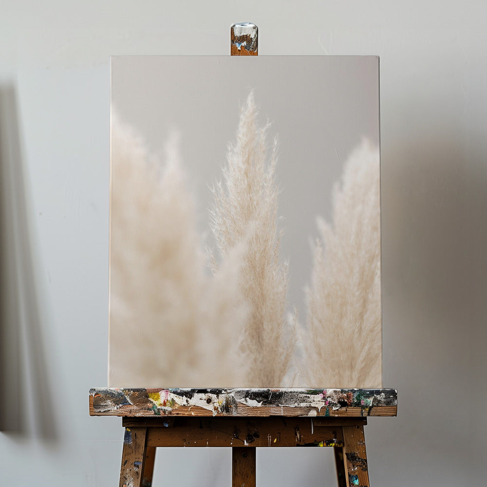 Pampas Grass Grey 04 | Canvas