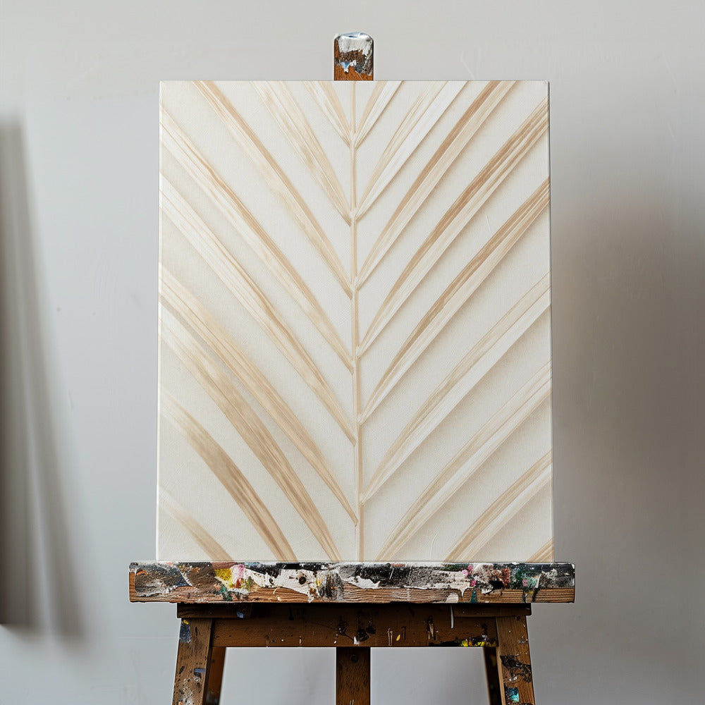 Golden Palm Leaf | Canvas