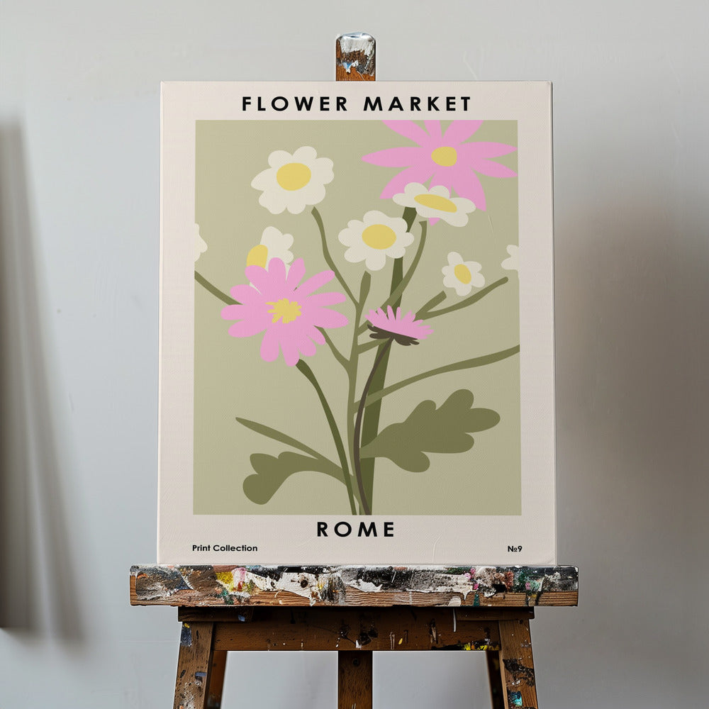 Mercato dei fiori Roma | Stampe su Tela