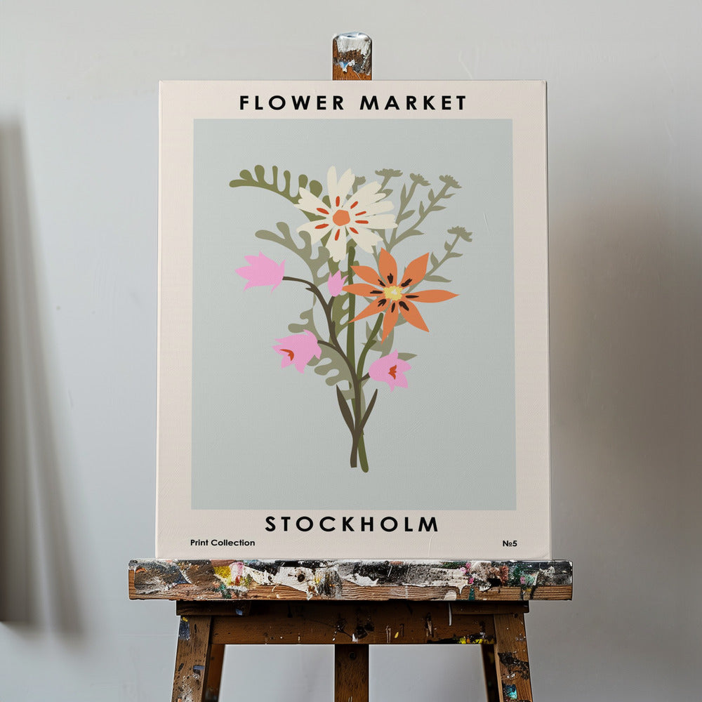 Mercado de flores de Estocolmo | Impresiones en Lienzo