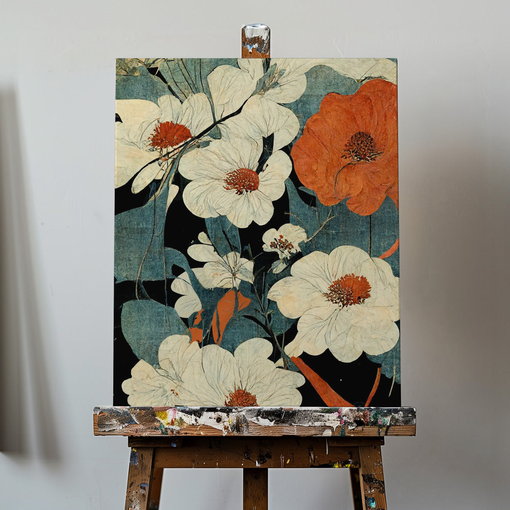 Asiatiska blommor | Canvas