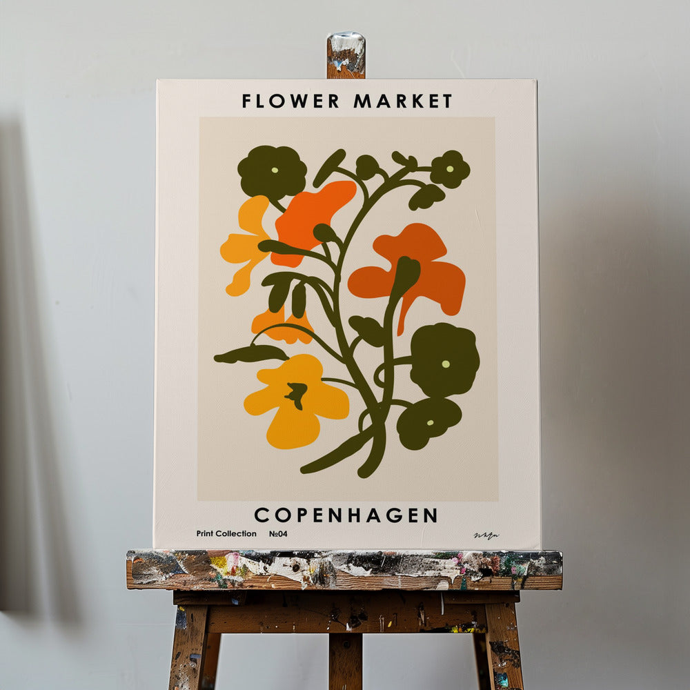 Blomstermarked. København | Lærredsbilleder