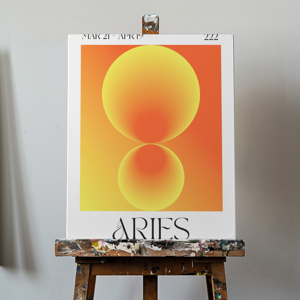 Verloopcirkels in oranje tinten | Canvasprints