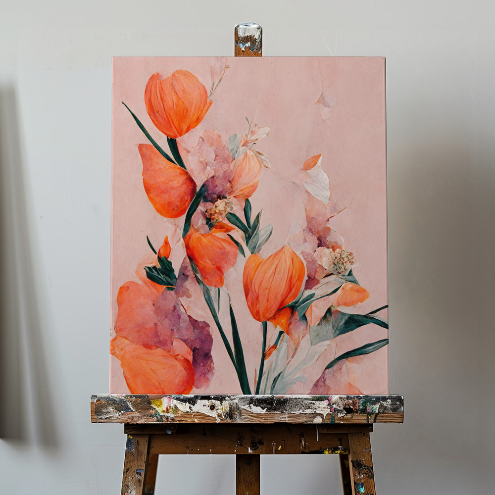 Tulipanes naranjas | Impresiones en Lienzo